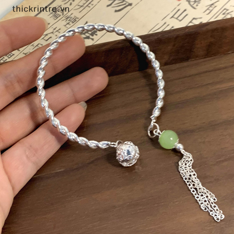 Thi Đơn Giản Thời Trang Xanh Lắc Tay sel Đôi Chính tả Bạc Vòng Tay Mở Vòng Tay Có Thể Điều Chỉnh Dành Cho Nữ Vintage Trang Sức Quà Tặng VN