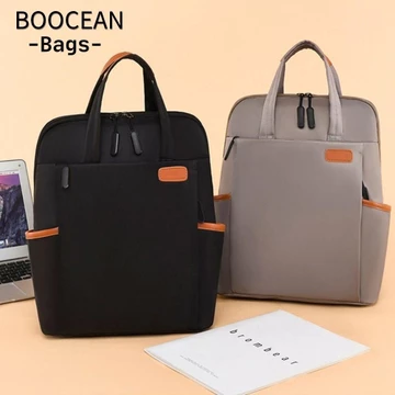 BOOCEAN Ba Lô Laptop, Ba Lô Máy Tính Chống Thấm Nước Vải, Thời Trang Dung Tích Lớn Phong Cách Thường Ngày Đen / Kaki / Hồng / Be Ba Lô Nữ Bé Gái