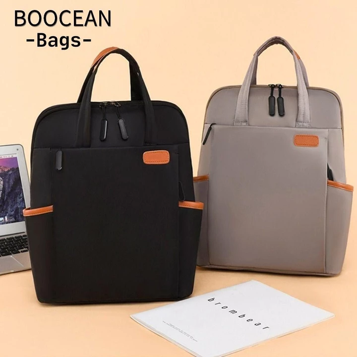 BOOCEAN Ba Lô Laptop, Ba Lô Máy Tính Chống Thấm Nước Vải, Thời Trang Dung Tích Lớn Phong Cách Thường Ngày Đen / Kaki / Hồng / Be Ba Lô Nữ Bé Gái