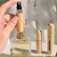 Máy phun di động GAVESTO 5 / 8ML, Chai nước hoa Mini có thể đổ lại, Hộp đựng chất lỏng bằng gỗ đáy siêu mịn