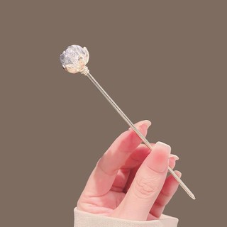 Trâm Cài Tóc hoa sen pha lê phong cách nữ cổ xưa mới Trung Quốc đơn giản hiện đại cao cấp cảm giác hoa