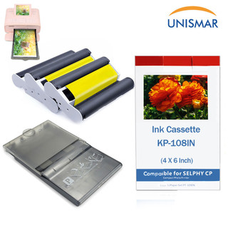 Tương thích cho Canon Selphy 4 * 6 Mực Cassette KP-36IN KP-108IN RP108 / 6 Inch Khay Giấy Selphy CP CP CP1300 CP1200 CP1000