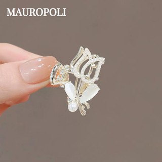 Mauropoli [Sẵn Sàng] Ngọc Trai Giả Tinh Tế Hoa Hồng Nhỏ Lấy Kẹp Tính Khí Tóc Cao Cấp Kẹp Tóc trán Nổ Kẹp Tóc Gãy Phụ Kiện Tóc Mũ Đội Đầu
