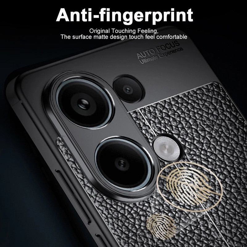 Dành Cho Xiaomi Poco M6 Pro 4G Slim TPU Da Họa Tiết Bao Da Chống Trầy Xước Chống Sốc