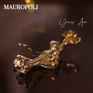 Mauropoli [Sẵn Sàng] Kẹp Tóc Nơ Cao Cấp Tính Khí Đầu Sau Lò Xo Kẹp Tóc Nửa Miếng Kẹp Tóc Đĩa Tóc Ngang Mũ Đội Đầu