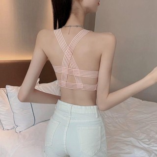 OAKANDME Áo hai dây ren gợi cảm, Áo hai dây ngắn rỗng ra rỗng, Dây đeo thoáng khí mềm mại thời trang Crop Top Nữ