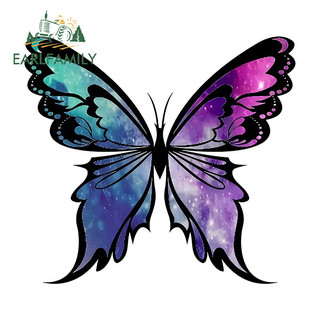 EARLFAMILY 13cm Bướm Dán Xe Máy Windows Mũ Bảo Hiểm Tumbler Chống Thấm Nước Decal Đồ Họa Thời Trang Xe ATV Phụ Kiện Ô Tô Tự Động