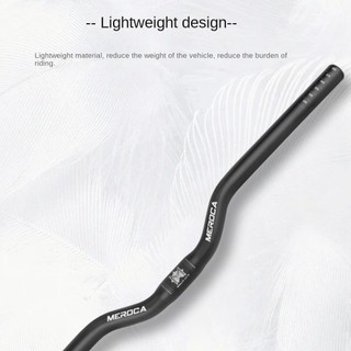 Tay lái xe đạp Risedot và Meroca 25.4x540/580mm, phụ kiện từ hợp kim nhôm bền chắc dành cho xe đạp leo núi