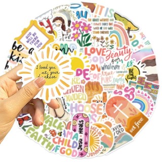 Bộ 50 Chúa Giêsu Kitô Dán Nhiều Màu Sắc Tiếng Anh Graffiti Đề Can Điện Thoại Laptop Hành Lý Nhật Ký DIY