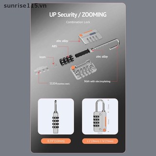 Ổ khóa kết hợp mã 4 chữ số SRVN Hành lý du lịch cho khóa CASE Khóa còng không cần chìa khóa cho ba lô Khóa Tsa cho hành lý.