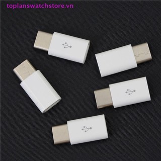 Toplanswatchstore 5 Đầu nối USB Type-C Nam sang Micro USB 3.1 Bộ chuyển đổi USB-C Công cụ chuyển đổi VN