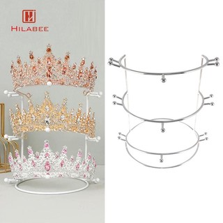 Giá đỡ vương miện tóc 3 lớp Kệ sắp xếp cho phòng tắm cô dâu trưng bày Vanity