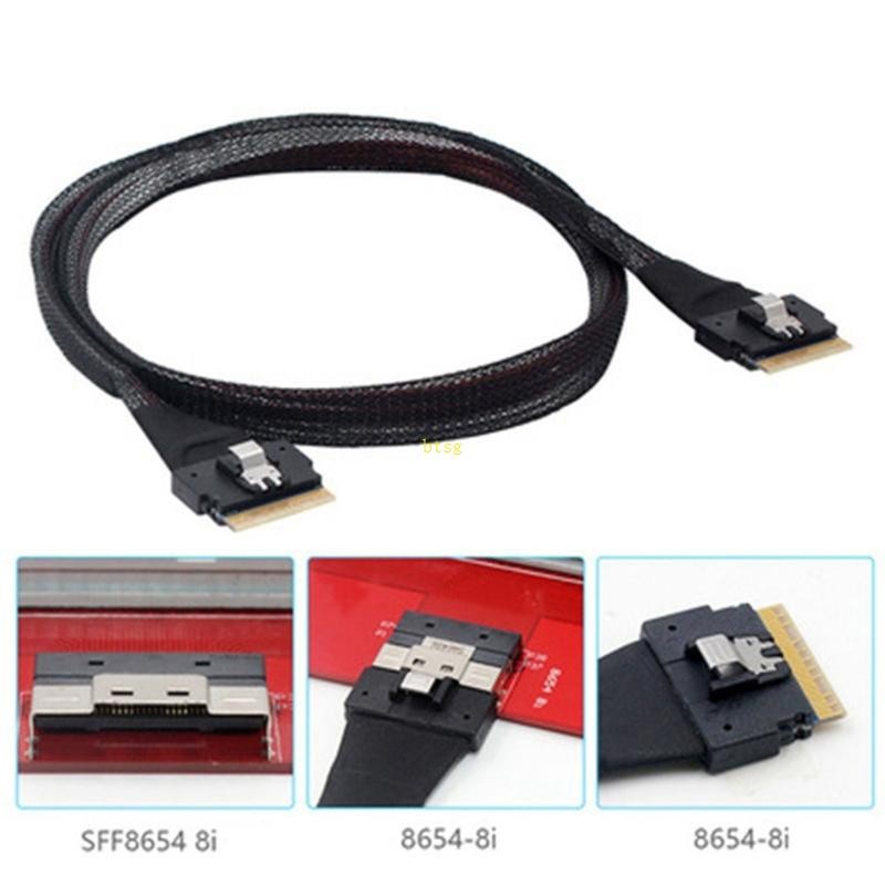 Bt SFF-8654 8i 74Pin Host sang SFF-8654 74Pin SAS4 0 Mục tiêu Cáp ...