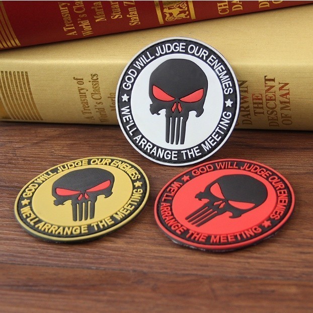 Patch_miếng dán PVC Skull_tactical