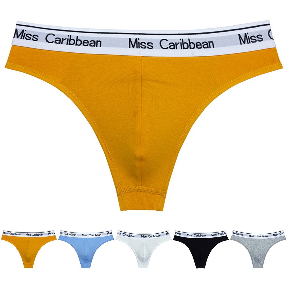 [Otorl] Quần Đùi Thể Thao Nam Gợi Cảm Cotton Eo Thấp Quần Lót Bikini Quần Lót