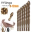 YYlingx cross tile drill bit, 3-12mm four-edged cross hexagon tile drill, hole opener công cụ khoan đa chức năng bê tông