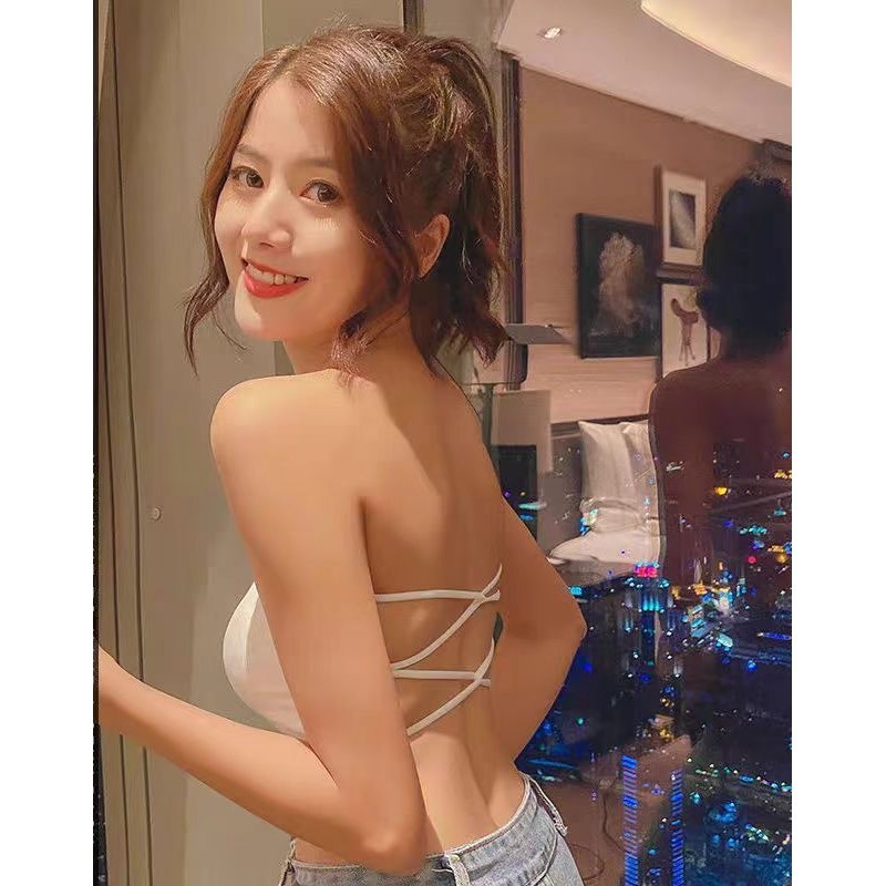 Milyfashion Với Miếng Lót Ngực quây Tập Hợp Ống Chống Trơn Trượt Top Quấn Ngực Chống chói Lưng Đẹp Đế Gợi Cảm