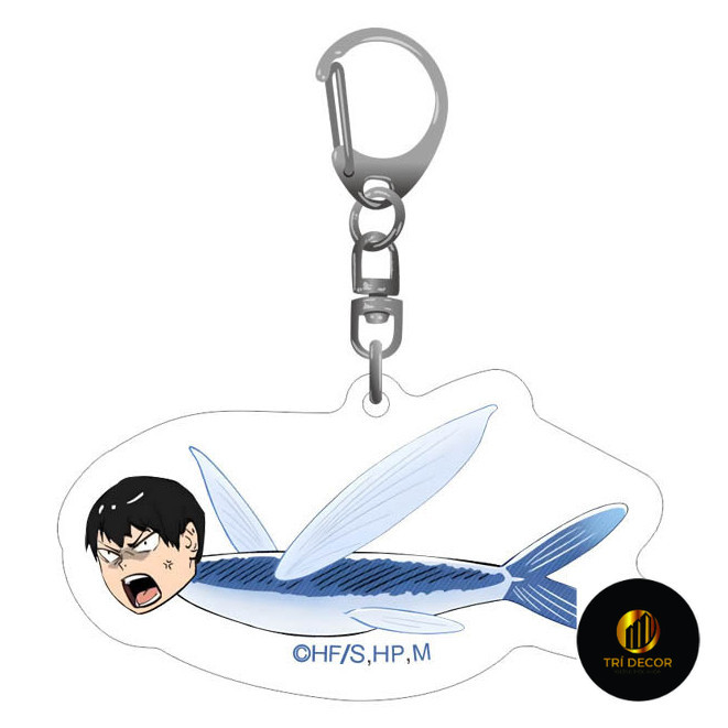 Móc khóa CÁ CHUỒN TOBIO KAGEYAMA gắn chìa khóa làm quà tặng lưu niệm sưu tầm