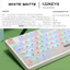 122 Phím Sương Mù Trong Suốt Matte Milky White Keycap PC ABS Chất Liệu Anh Đào Hồ Sơ Cho Bàn Phím Cơ Cross Axis Keycaps 87 / 104 / 108
