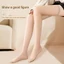 YUJINI 2 Đôi Tất Đầu Gối Đùi, Tất Lụa Màu Trơn Bóng, Gợi Cảm Xuất Hiện Slim Siêu Mỏng Đùi Vớ Cao Gothic