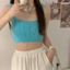 EBINLANDS Hottie Sling, Đan Candy Color Strappy Tank Tops, Sweet Y2K Sensually Innocent Look Camisole Girls Women