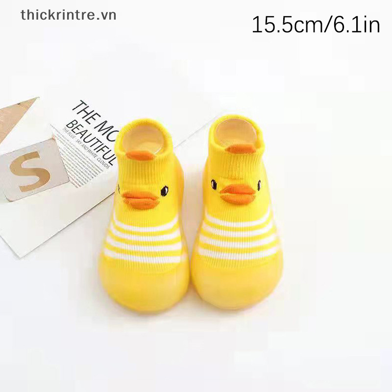 Thi Mềm Cho Bé Tập Đi Giày Cho Bé Tập Đi Giày Sàn Tất Giày Hoạt Hình Trẻ Em Đế Cao Su Chống Trơn Trượt Giày Tập Đi Dệt Kim Mềm VN