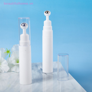 [Beautifulhome] Chai lăn kem mắt rỗng 5 / 10 / 15ml kèm hộp đựng mỹ phẩm chăm sóc da bằng thép [làm đẹp]