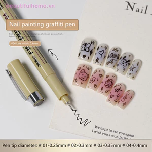 Nail Art Graffiti Line Pen Gel Paing Bút vẽ dây chống nước Chi tiết Bút phác thảo Dụng cụ thiết kế móng tay [làm đẹp]