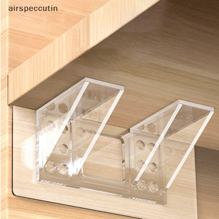 Airpeccutin 1 Chiếc Dính Kệ Hỗ Trợ Chốt Cho Nhà Bếp Phòng Ngủ Tủ Quần Áo Kệ Hỗ Trợ Kẹp Treo Tường Miếng Dán Giá Đỡ EN