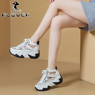 Giày Sandal Thể Thao Đế Dày PLOVER Nữ Mùa Xuân Cao Cấp Rỗng Giày Trắng Retro Tất Cả Trận Đấu Giày Dép Thể Thao Đế Dày Giày Sandal Nữ Mùa Xuân Cao Cấp Rỗng Giày Retro Giày Lỗ Tất Cả Trận Đấu