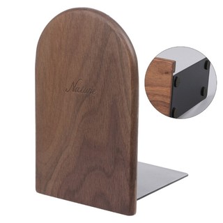 DE Walnut Desktop Organizer Desktop Office Home Bookends Bookends Book Ends Stand Holde