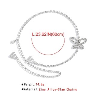 FEASTLY 1 Dây Đeo Đồ Lót, Dây Đeo Áo Ngực Kim Cương Giả Sáng Bóng Chống Trơn Trượt, Dây Chuyền Áo Ngực Vai Gợi Cảm Nữ