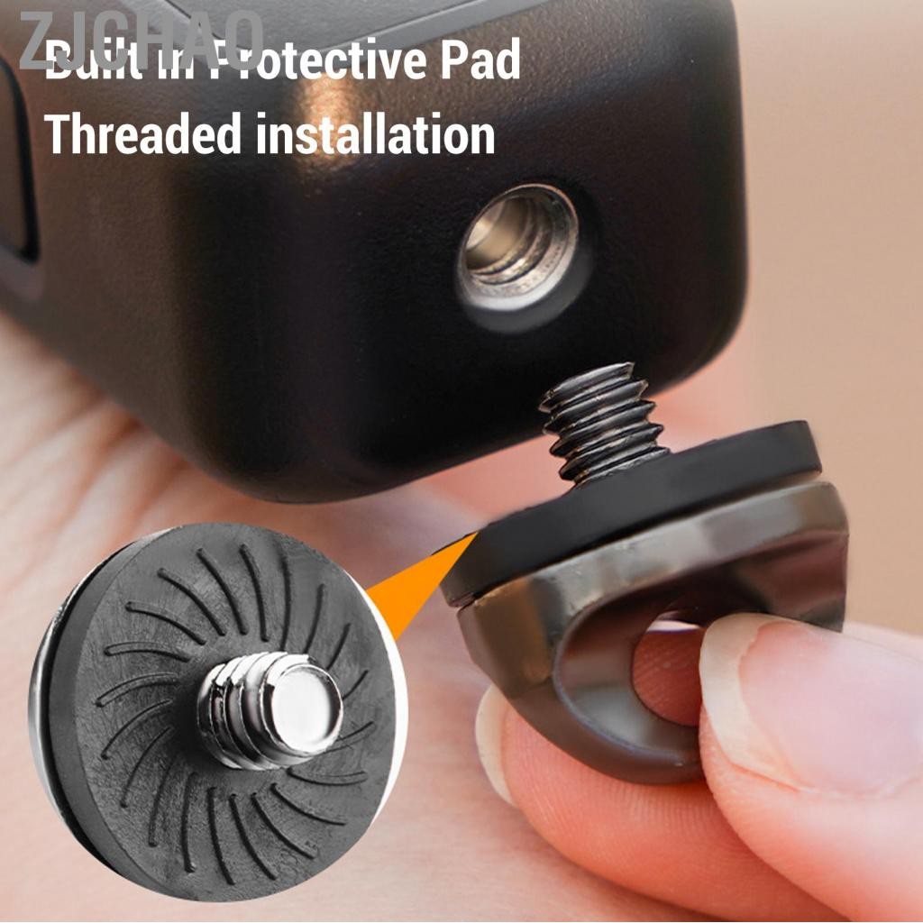 Zjchao Dây đeo tay camera cho túi dây đeo cổ tay Pocket 3 với dây chống mất bằng vít 1/4 inch 360x4