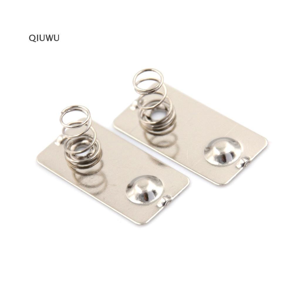 Qiuwu 10 CÁI Pin AA Tấm tiếp xúc lò xo chuyển đổi âm tích cực.