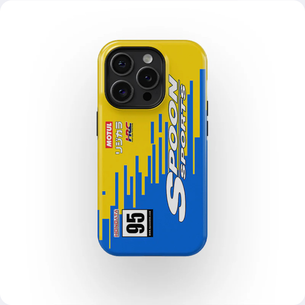 Thìa Thể Thao Honda Civic FL5 Ốp Lưng Điện Thoại iPhone17 16PRO 15ProMax 14Pro 13 12 XSMAX 13mini Samsung S24 2in1 ốp Lưng Cứng Bóng