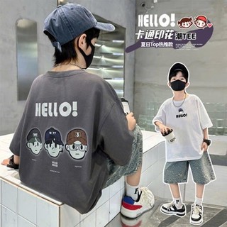 AP30 Áo Phông Cho Bé in chữ HELLO Chất Vải Mát Lịm Cao Cấp Chính Phẩm