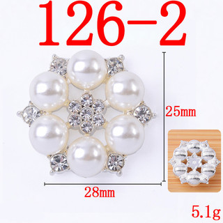10 Chiếc Hợp Kim Phụ Kiện Tóc Ngọc Trai Hoa Trái Tim Quần Áo Túi Tự Làm Chất Liệu handmade