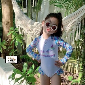 10-35kg Bộ bơi vẩy cá dài tay TM cho bé gái, bikini cho bé gái, đồ bơi cho bé gái