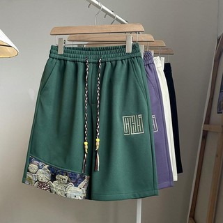 Gấu Khâu Quần Short Nam Mới Phong Cách Trung Hoa Thêu Dạo Phố Rời Size Lớn Thiếu Niên Năm Điểm Quần Thể Thao Thường Ngày 223R