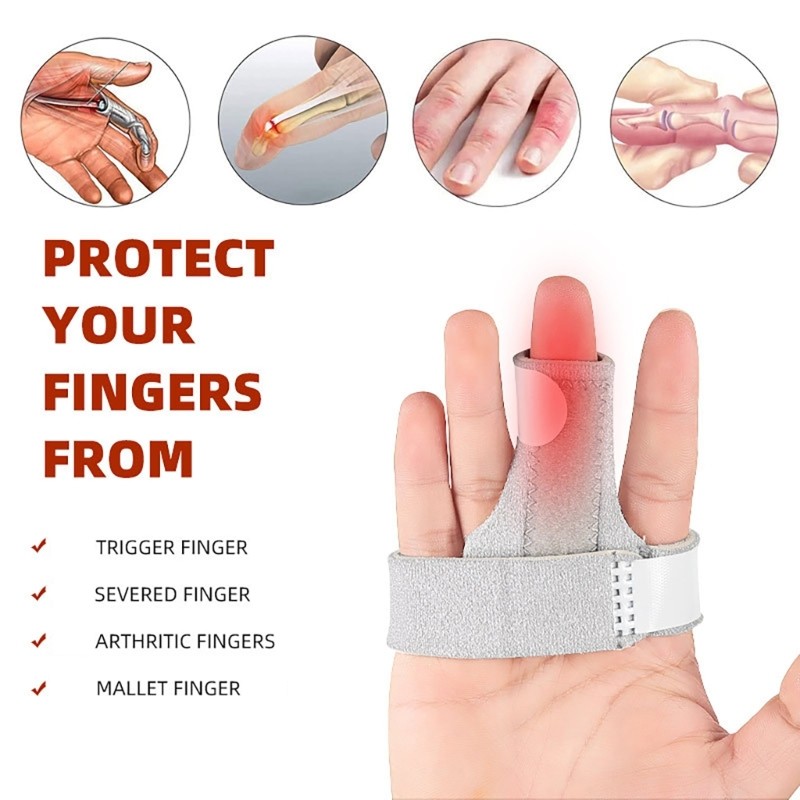 OXXGGKAO Kích Hoạt Ngón Tay Nẹp Nẹp Giữa Pinkies Con trỏ Nhẫn Hỗ Trợ Ngón Tay Cái Lòng Bàn Tay Dây Đeo Thẳng Cong Gãy