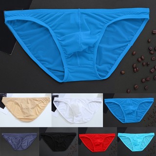 [Otorl] Quần lót Skinny Ice Silk gợi cảm dành cho nam nóng bỏng Thoải mái thoáng khí Quần lót lưng thấp thoáng khí thoải mái