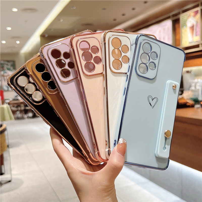 Dây Đeo Tay Dây Đeo Tay Dành Cho Samsung Galaxy A15 A14 A13 5G A54 A53 A52 A34 A24 A23 Mạ Màu Kẹo Giá Đỡ Điện Thoại 18814887393