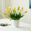Hoa giả HOSELY, Bó hoa tulip silicon cảm ứng thực tế, Trang trí nội thất 5 đầu chất lượng cao thực tế