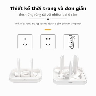 Nút bịt ổ điện cao cấp chống giật C&M houseware nhỏ gọn chắc chắn dễ sử dụng có quai cầm tiện lợi an toàn cho trẻ nhỏ