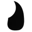 ZENZON Trong Suốt Guitar Guard, ABS Hình Nước Trong Suốt Acoustic Guitar Pickguard, Đen Hình Chim Thay Thế Chống Trầy Xước Cổ Điển Tấm Bảo Vệ Bảo Vệ Guitar