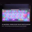 122 Phím Sương Mù Trong Suốt Matte Milky White Keycap PC ABS Chất Liệu Anh Đào Hồ Sơ Cho Bàn Phím Cơ Cross Axis Keycaps 87 / 104 / 108