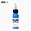 Mực xăm GAVESTO, Màu thực hành hình xăm xanh đỏ xanh lá cây màu đen nâu tím hồng 30ML
