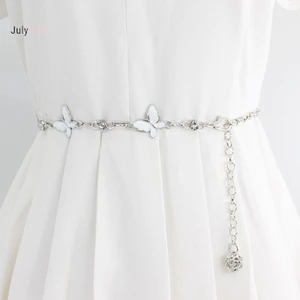 Julyhot Hợp Thời Trang Trang Trí Kim Loại Dây Xích Có Thể Điều Chỉnh Dây Xích Thanh Lịch Ôm Thân Dây Xích Đầm Áo Len Mặt Dây Chuyền Thắt Lưng Trang Trí Quà Tặng Massivedeals