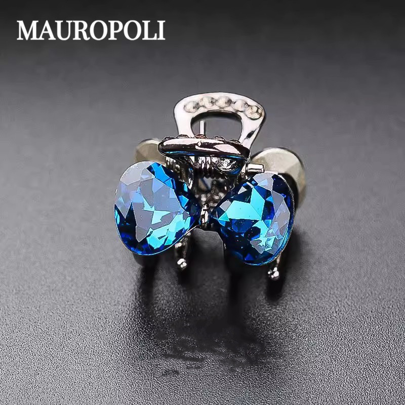 Mauropoli [Sẵn Sàng] Kẹp Nơ Mùa Hè Nữ Nổ Nhỏ Kẹp Trán Gãy Tóc Pha Lê Top Kẹp Mũ Đội Đầu Kẹp Tóc Phụ Kiện Tóc
