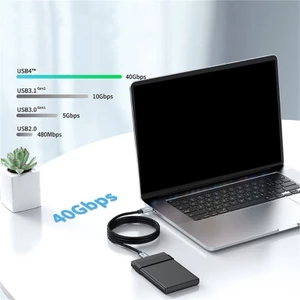 Cáp Yoo USB4 TypeC 8K60hz 40Gbps 240W Dây bện sạc nhanh và truyền dữ liệu mạnh mẽ 8K60Hz